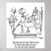 Oorlog Cartoon 1398 Poster (Voorkant)