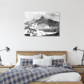 Oorlog der Duchies, Deense forten Canvas Afdruk (Insitu (Slaapkamer))