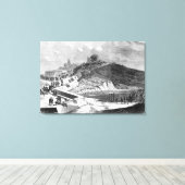 Oorlog der Duchies, Deense forten Canvas Afdruk (Insitu (Houten vloer))