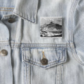 Oorlog der Duchies, Deense forten Vierkante Button 5,1 Cm (In situ)