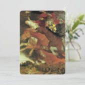 Oorlog door Arnold Bocklin, Oude Halloween Kaart (Staand voorkant)