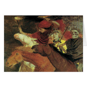 Oorlog door Arnold Böcklin, Vintage Symbolism Fine
