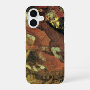 Oorlog door Arnold Böcklin, Vintage Symbolism Fine iPhone 16 Hoesje