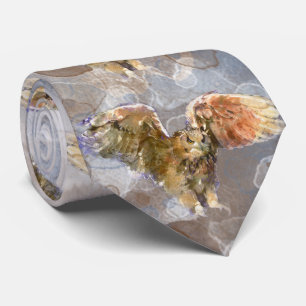 Oorlog Eagle in waterverf Stropdas