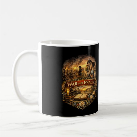 Oorlog en Vrede Koffiemok (Links)