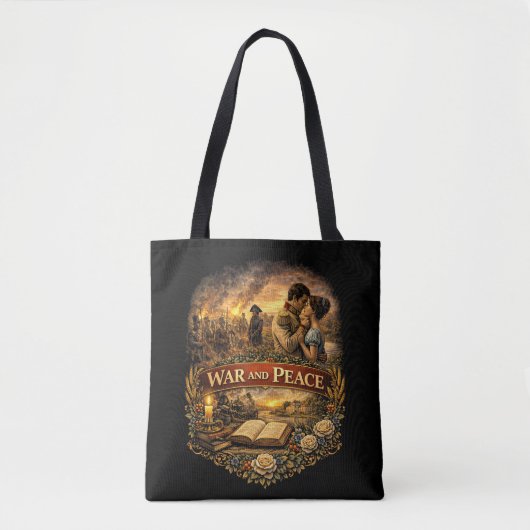Oorlog en Vrede Tote Bag (Voorkant)