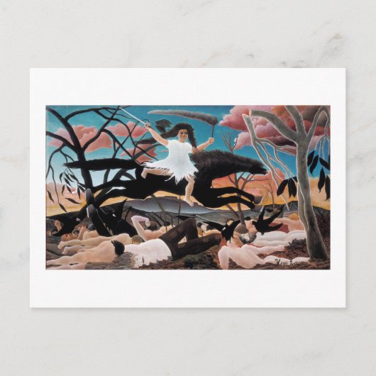 Oorlog, Henri Rousseau, 1894 Briefkaart (Voorkant)