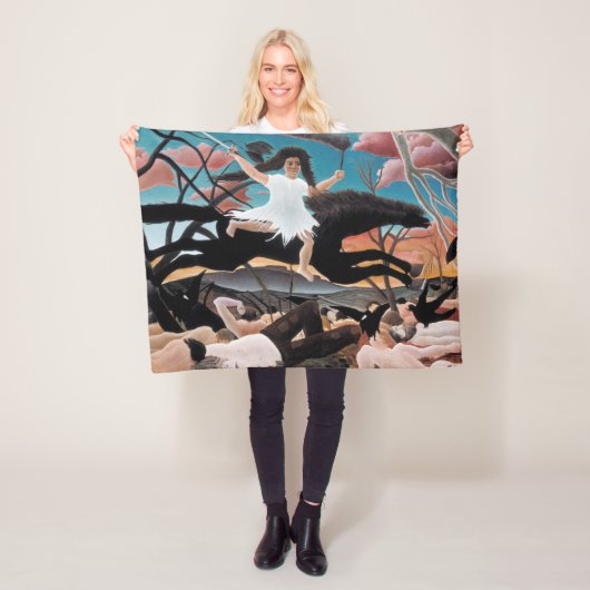 Oorlog, Henri Rousseau, 1894 Fleece Deken (In situ)
