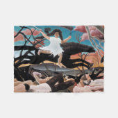 Oorlog, Henri Rousseau, 1894 Fleece Deken (Voorkant (Horizontaal))
