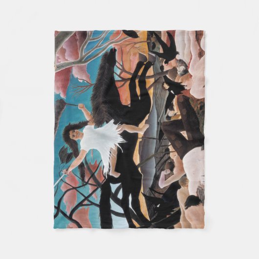 Oorlog, Henri Rousseau, 1894 Fleece Deken (Voorkant)
