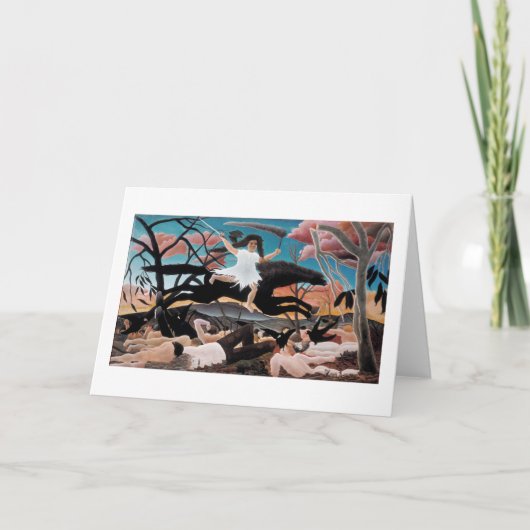 Oorlog, Henri Rousseau, 1894 Kaart (Voorkant)