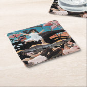 Oorlog, Henri Rousseau, 1894 Kartonnen Onderzetters (Schuin)