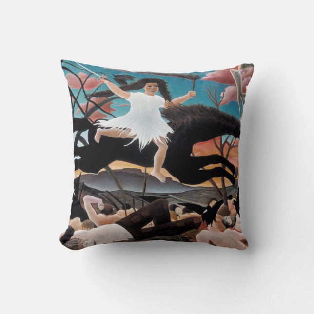 Oorlog, Henri Rousseau, 1894 Kussen (Voorkant)