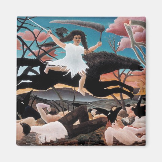 Oorlog, Henri Rousseau, 1894 Magneet (Voorkant)