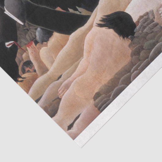 Oorlog, Henri Rousseau, 1894 Tissuepapier (Detail)