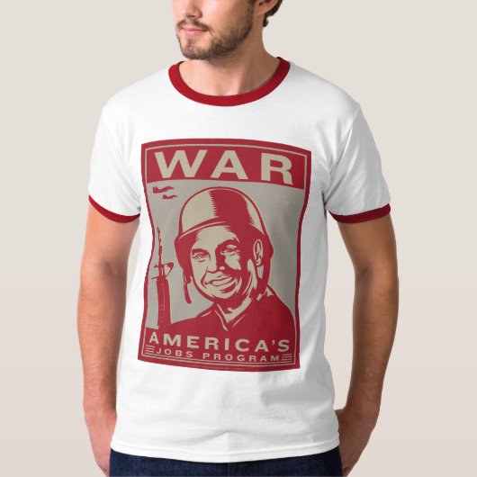 Oorlog: Het Amerikaanse banenprogramma T-Shirt (Voorkant)