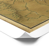 Oorlog in Boston Map - 1776 Poster (Hoek)