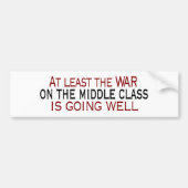 Oorlog in de middenklasse bumpersticker (Voorkant)