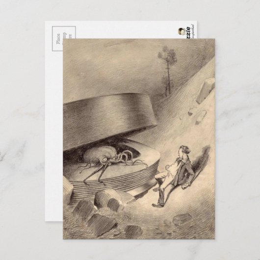 oorlog in het Briefkaart van de Wereld (Voorkant / Achterkant)