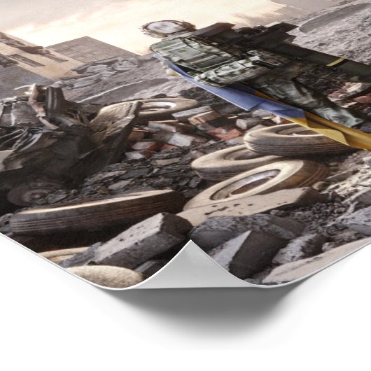 Oorlog in Oekraïne Poster (Hoek)