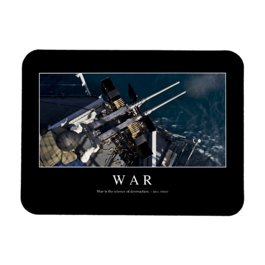Oorlog: Inspirerend prijsopgave 3 Magneet (Horizontaal)