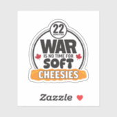 Oorlog is geen tijd voor Soft Cheesies Sticker (Vel)