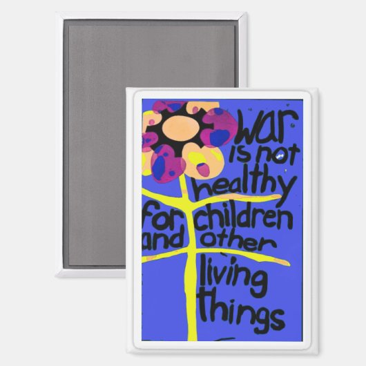 Oorlog is niet gezond, magneet (Voorkant / Achterkant)
