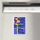 Oorlog is niet gezond, magneet (Insitu (Vaatwasser))