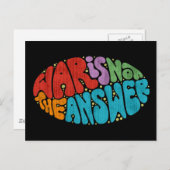 Oorlog is niet het antwoord briefkaart (Voorkant / Achterkant)