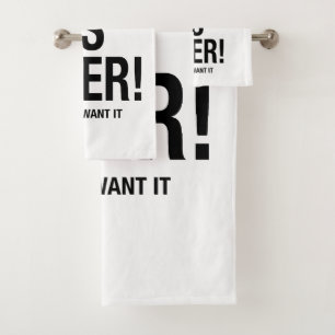 Oorlog is voorbij bad handdoek