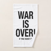 Oorlog is voorbij bad handdoek (Handdoek)