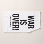 Oorlog is voorbij bad handdoek (Handdoek)