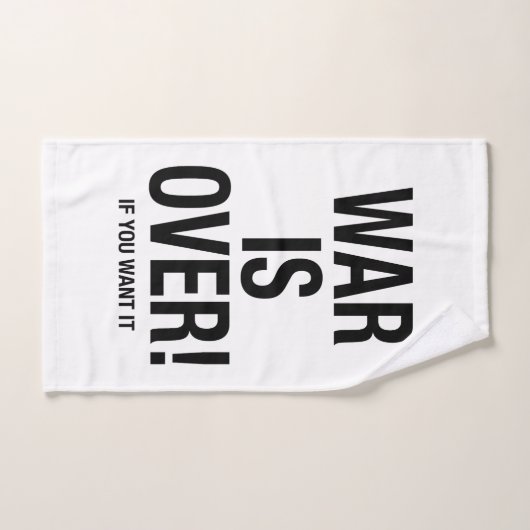 Oorlog is voorbij bad handdoek (Handdoek)