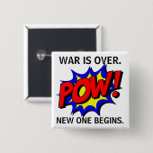 "Oorlog is voorbij" Button (Voorkant /achterkant)