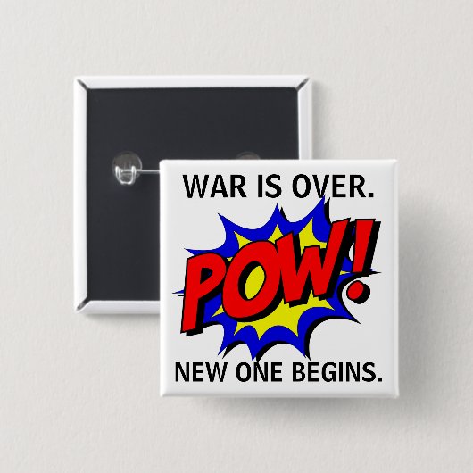 "Oorlog is voorbij" Button (Voorkant /achterkant)