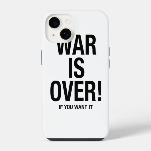 Oorlog is voorbij iPhone hoesje (Achterkant)