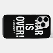Oorlog is voorbij iPhone hoesje (Achterkant horizontaal)