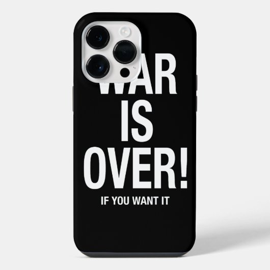 Oorlog is voorbij iPhone hoesje (Achterkant)