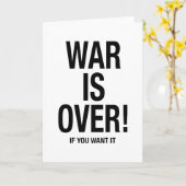 Oorlog is voorbij kaart (Gele Bloem)