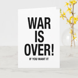 Oorlog is voorbij kaart