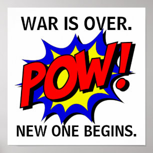 "Oorlog is voorbij" Poster