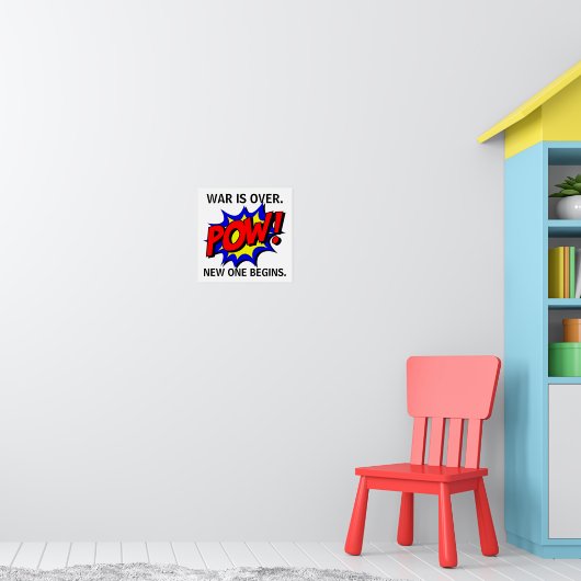 "Oorlog is voorbij" Poster (Kinderkamer 1)