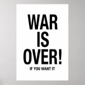Oorlog is voorbij poster (Voorkant)