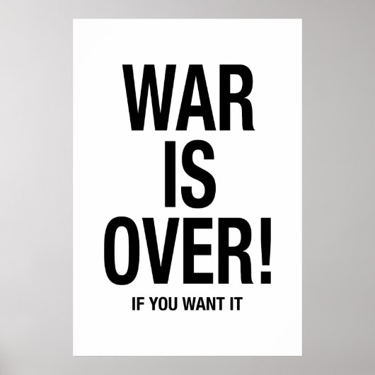 Oorlog is voorbij poster (Voorkant)
