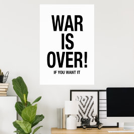 Oorlog is voorbij poster