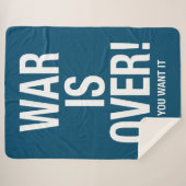 Oorlog is voorbij sherpa deken (Voorkant (horizontaal))
