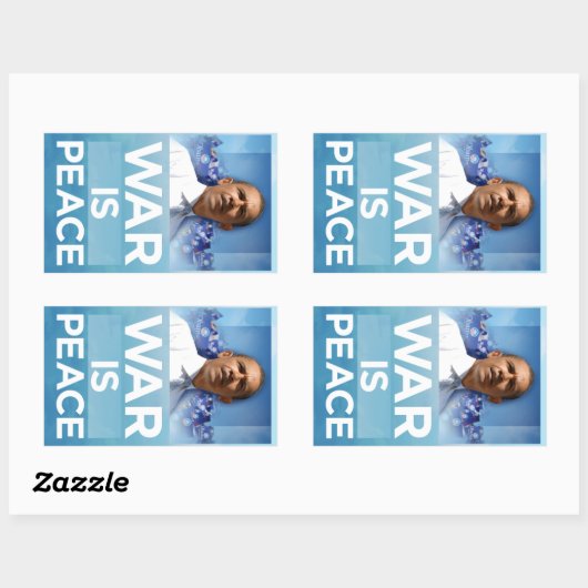 Oorlog is vrede Obama Sticker (Vel)