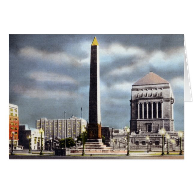 Oorlog Memorial Indianapolis Indiana (Voorkant Horizontaal)