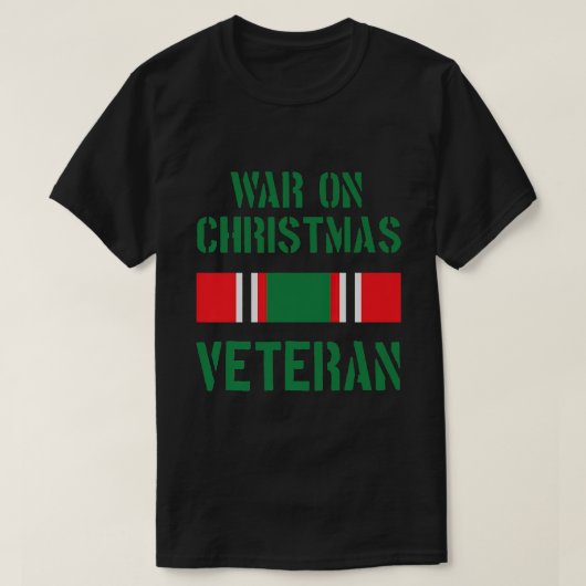Oorlog met kerstveteraan t-shirt (Design voorkant)