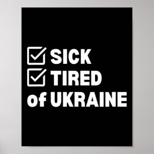 Oorlog Moe En Kwijt Oekraïne  Poster